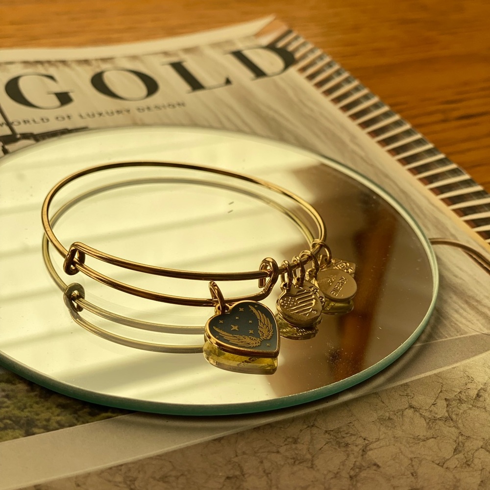 Alex And Ani Limited Bangle in Gold